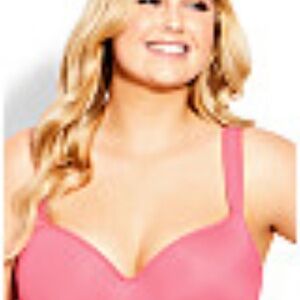 Brand New Avenue Tearose/Pink balconette 46D bra